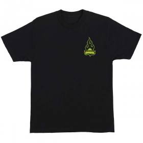 Creature Logo Flame T-Shirt - Black