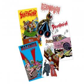 Deathwish CA Penal Codes 5 Sticker Pack