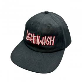 Deathwish Outline Snapback Hat - Black