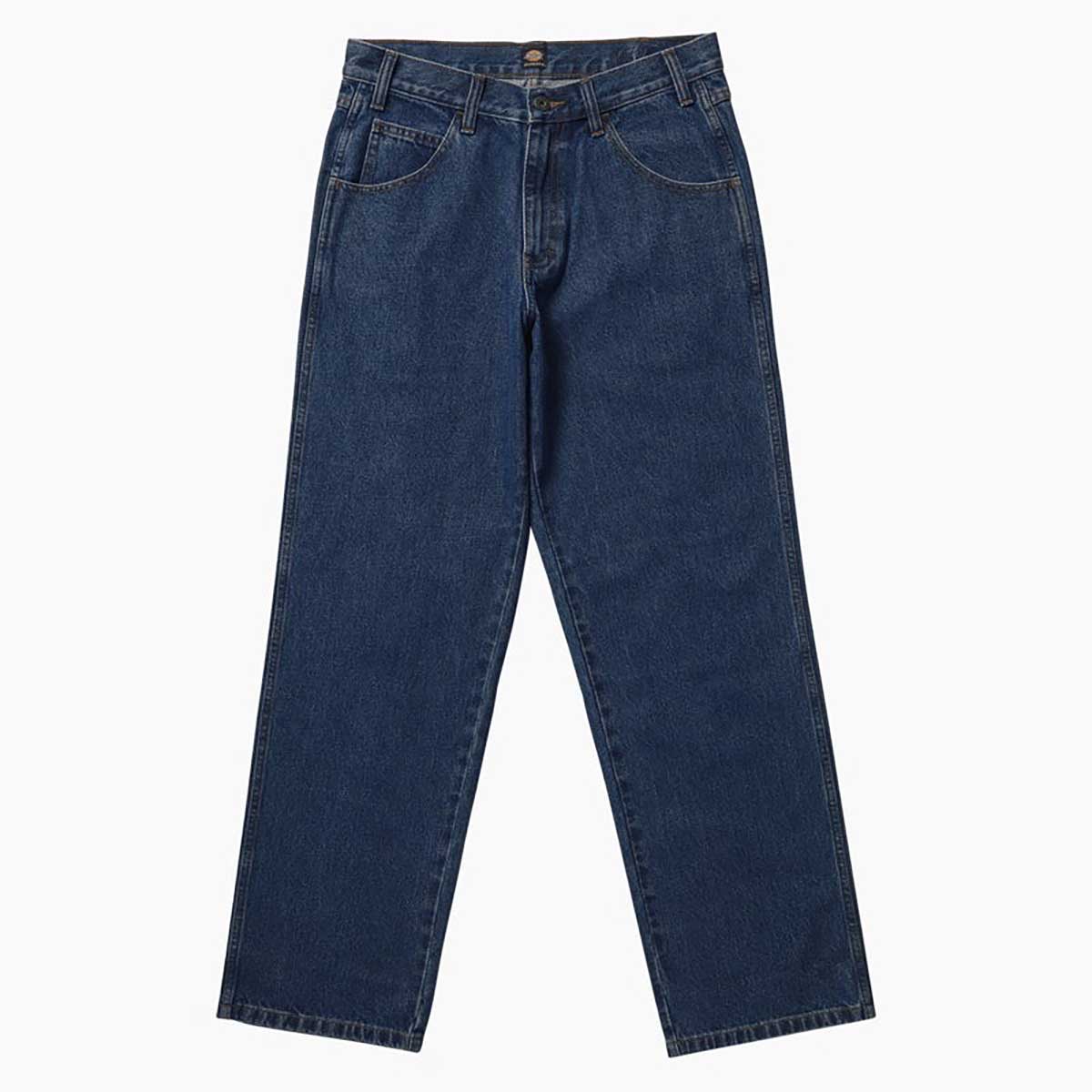 Dickies Loose Fit Double Knee Denim Pants - Light Denim