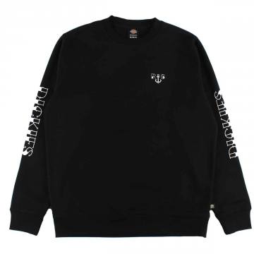 Relaxed Graphic Crewneck Sweatshirt - Black