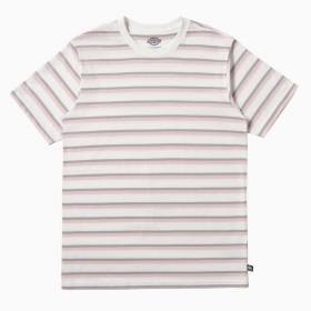 Dickies Skate Striped T-Shirt - Lotus Pink/White Stripe