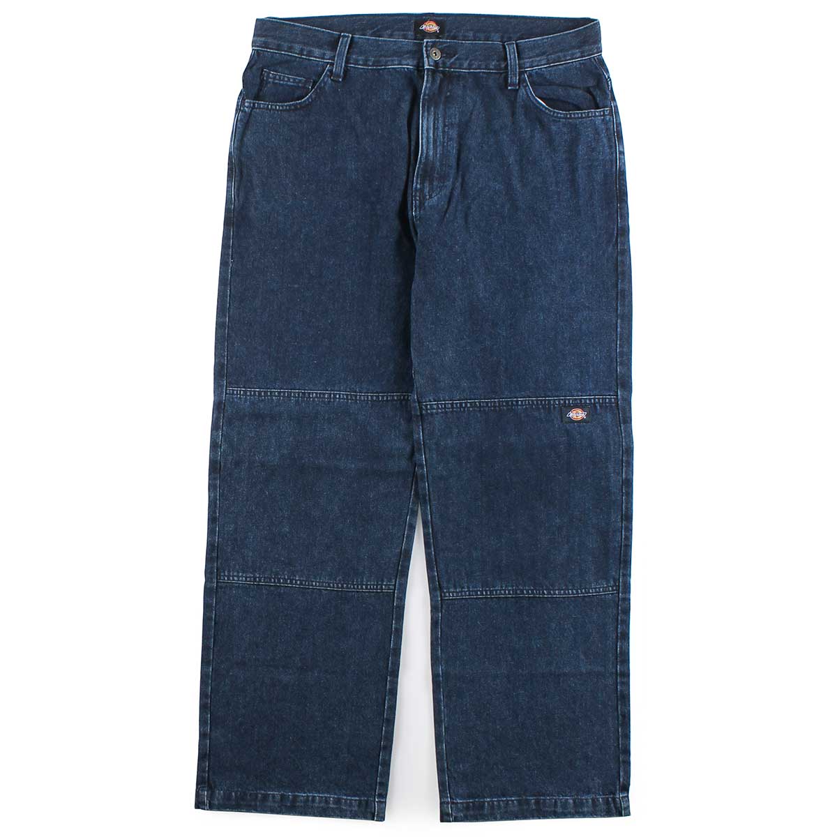 Dickies Loose Fit Double Knee Denim Pants - Light Denim