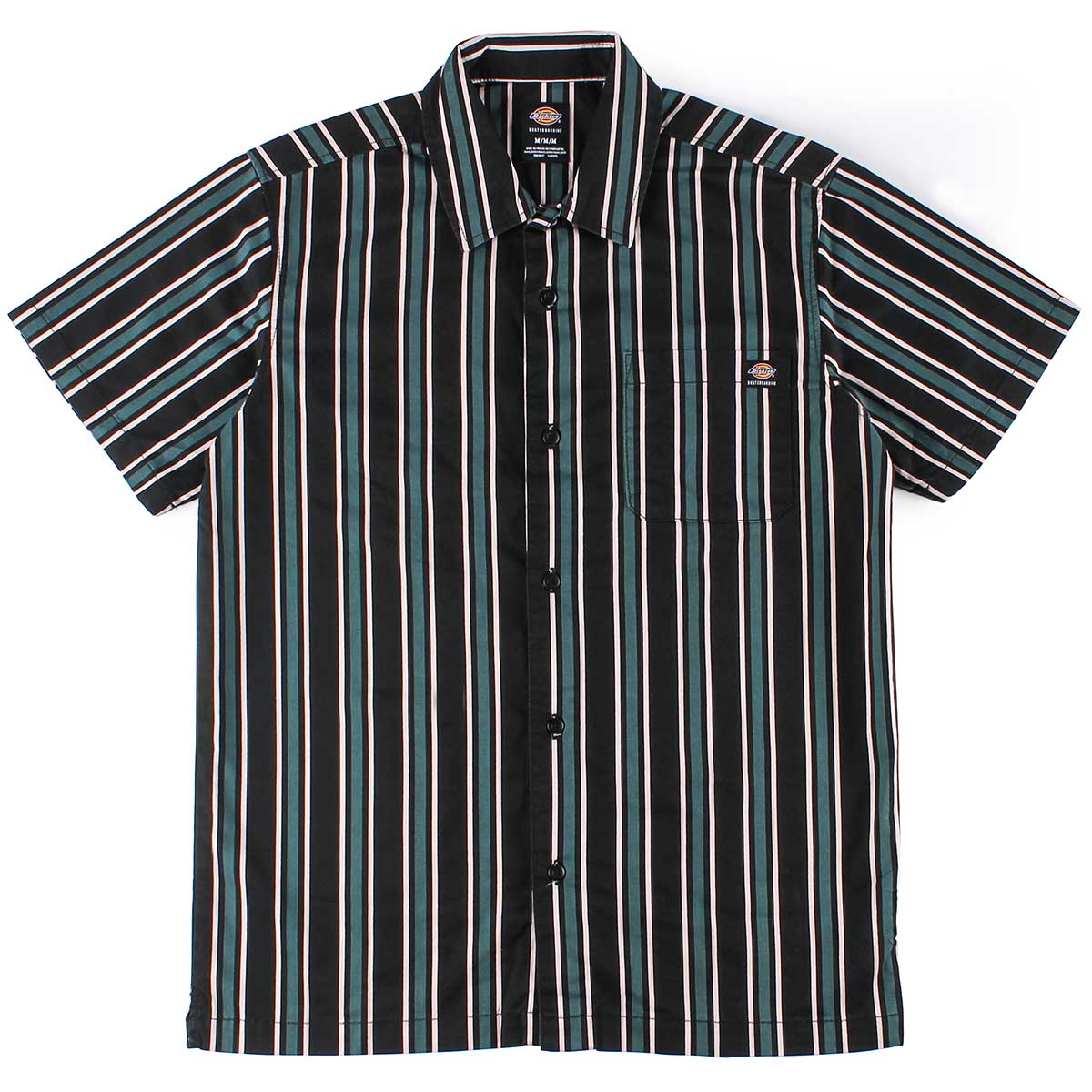Dickies Skateboarding Cooling Relaxed Fit Striped Button Up Shirt ...