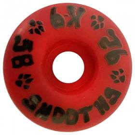 58mm 92a Dogtown K-9 Smooths Wheels - Cherry Bomb Red