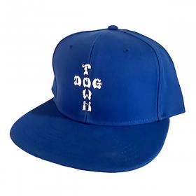 Dogtown Cross Letters Snapback Hat - Royal Blue