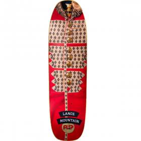 9x32.75 Flip Lance Mountain Tunic Shaped Deck - Red