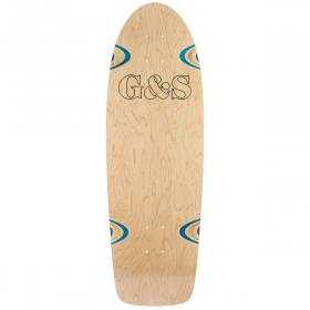 10x31.25 G&S Proline 500 Re-Issue Deck - Black Outline Logo/Blue Wheel Wells Pre-Gripped