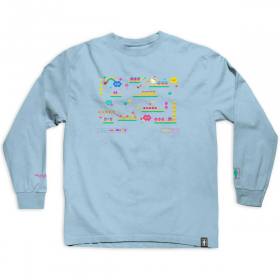 Girl Sanrio Kawaii Arcade Level Up Long Sleeve T-Shirt - Powder Blue