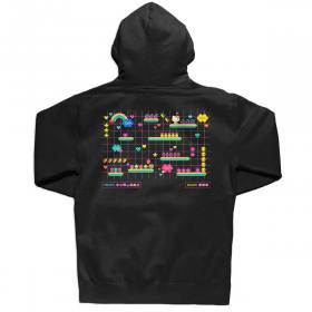 Girl Sanrio Kawaii Arcade Level Up Pullover Hoodie - Black