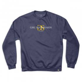 Girl GSLA Embroidered Crewneck Sweatshirt - Navy