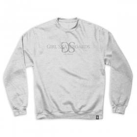 Girl GSLA Tonal Heavy Crewneck Sweatshirt - Grey Heather