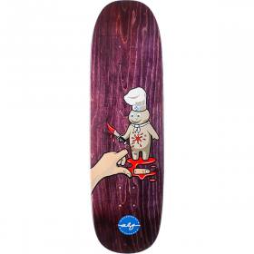 8.9x32.5 H-Street Alphonz Rawls Wicked Doughboy FSM Shaped Deck - Purple Stain