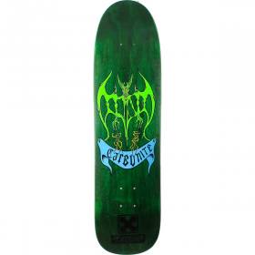 8.5x33.1 H-Street Carbonite .6 Hell Bat Special Edition Deck - Green Stain