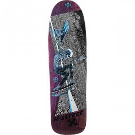 9.5x34 H-Street x Deathbox Dave Hackett Slash XL Shaped Deck - Purple Stain/Blue