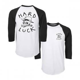 Hard Luck MFG OG Logo Raglan T-Shirt - White/Black