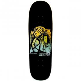 9.25x32 The Heated Wheel Frontier Shaped Deck - Yellow/Teal
