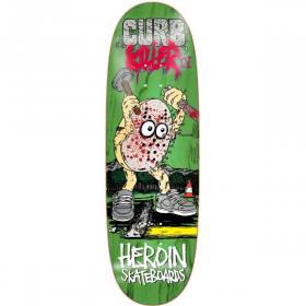 10x32.5 Heroin Curb Killer 4 Shaped Deck - Green Stain