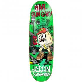 9.75x32 Heroin Nail Gun Gary Egg Shaped Deck - Green Stain