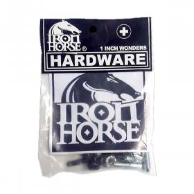 1" Phillips Iron Horse Wonders Hardware - Black/Silver