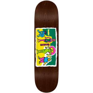 8.5x31.85 Krooked Gonz Family Affair Deck - Brown Stain
