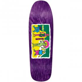 9.81x32.06 Krooked Gonz Family Affair Shaped Deck - Purple Stain