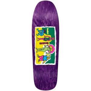 9.81x32.06 Krooked Gonz Family Affair Shaped Deck - Purple Stain