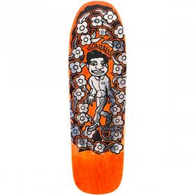 9.81x32 Krooked Gonz Sweatpants Shaped Deck - Foil/Orange Stain