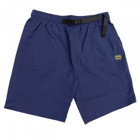 Krooked Eyes Nylon Shorts - Navy/Yellow