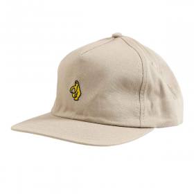 Krooked Shmoo Snapback Hat - Natural/Gold