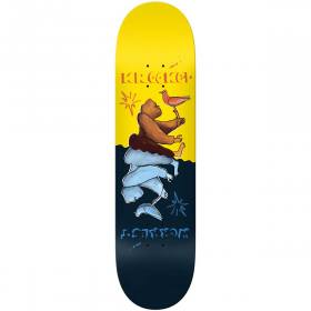 8.38x32.125 Krooked Bobby Worrest Gorilla Twin Tail Slick Deck - Black Stain