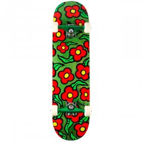 Krooked Wild Style Flowers Custom Complete Skateboard - Green Stain 8.5x31.8