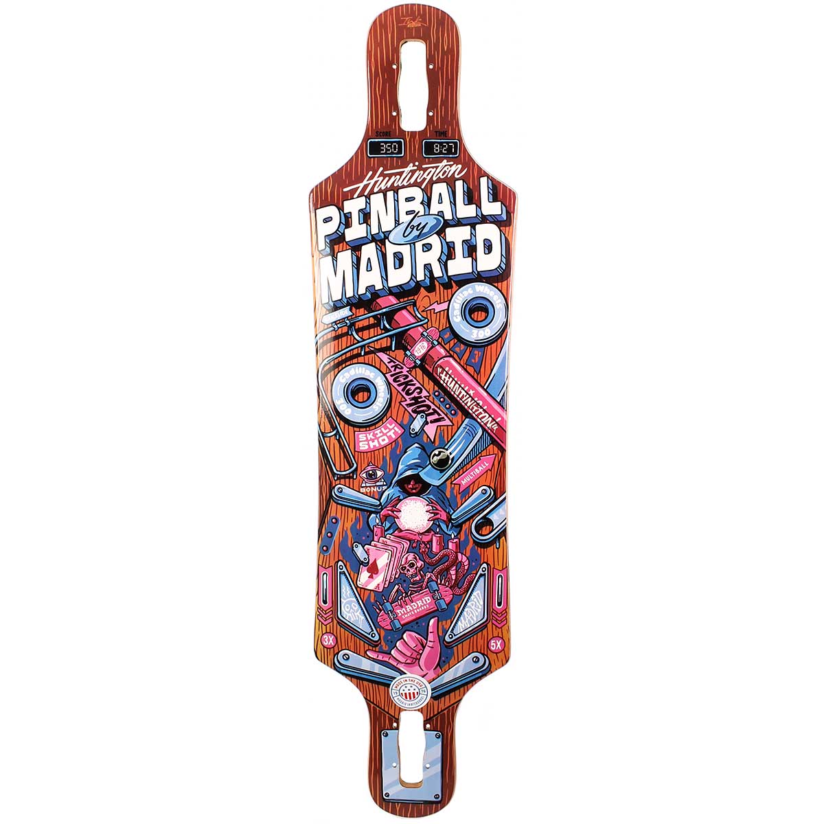 Madrid Spade Pinball Wizard Drop-Thru Longboard Deck - | SoCal Skateshop