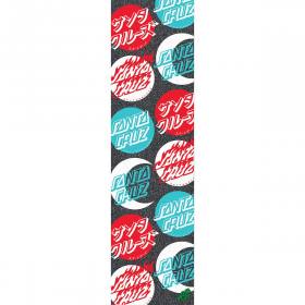 9x33 Mob Santa Cruz Shadowless Dot Graphic Griptape - Black