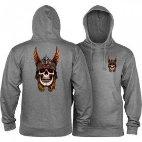 Powell Peralta Andy Anderson Skull Mid-Weight Pullover Hoodie - Gunmetal Heather
