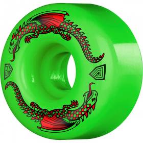 54mm 93a Powell Peralta Dragon Formula Green Dragon V4 Wheels - Green