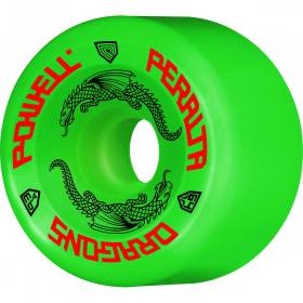 64mm 93a Powell Peralta Dragon Formula Skateboard Wheels - Green