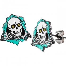 Powell Peralta Ripper Earrings - Teal Green