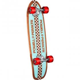 Powell Peralta Sidewalk Surfer Retro Checker Cruiser Complete Skateboard - 8.37x28.2