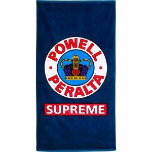 Powell Peralta Supreme Beach Towel - Navy 36" x 68"