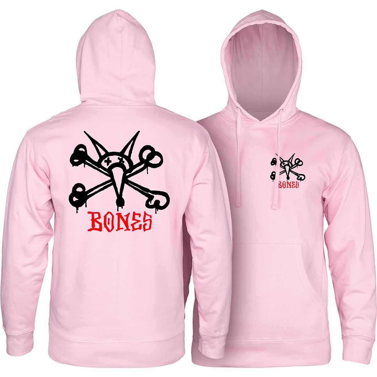 Powell Peralta Vato Rat Bones Pullover Hoodie - Light Pink | SoCal