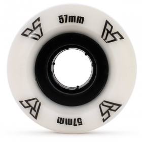 57mm 100a Rain Skates 57-X Round Cut Wheels - White