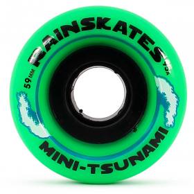 59mm 95a Rain Skates Tsunami Single Conical Wheels - Green