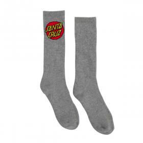 Santa Cruz Cruz Crew Socks - 2 Pairs Heather Grey