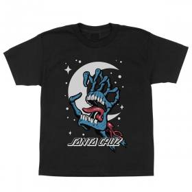 Santa Cruz Cosmic Bone Hand Youth T-Shirt - Black