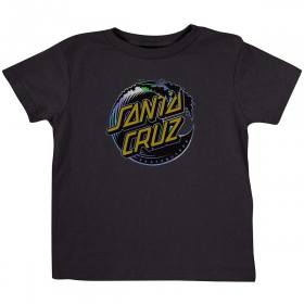 Santa Cruz Holo Wave Dot Toddler T-Shirt - Black