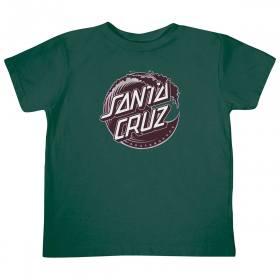 Santa Cruz Holo Wave Dot Toddler T-Shirt - Forest