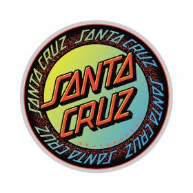 Santa Cruz Loud Ringed Dot Clear Mylar Sticker - Multi 4.25"