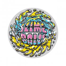 Slime Balls SB Logo Chrome Clear Mylar Sticker - Multi 3.5"