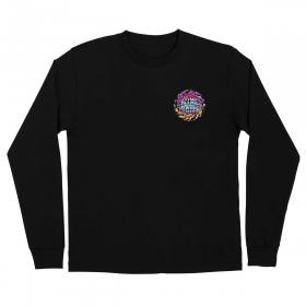 Slime Balls Wheels SB Logo Chrome Long Sleeve T-Shirt - Black